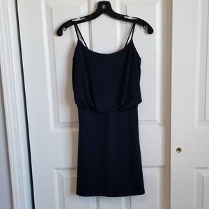 Susana Monaco Navy Blue String Mini Sundress